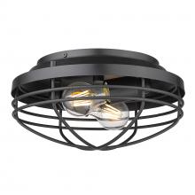  9808-FM BLK - Seaport Flush Mount in Matte Black